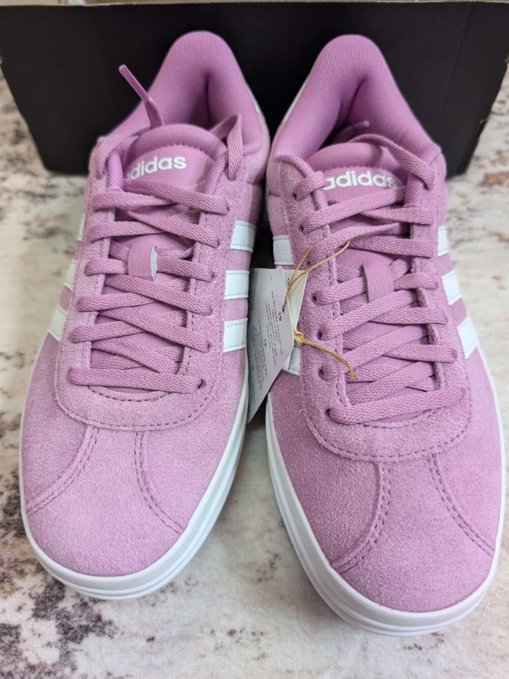 NWT Adidas VL Court Bold Mauve Platform Sneakers Youth 5.5/Women 6.5/7